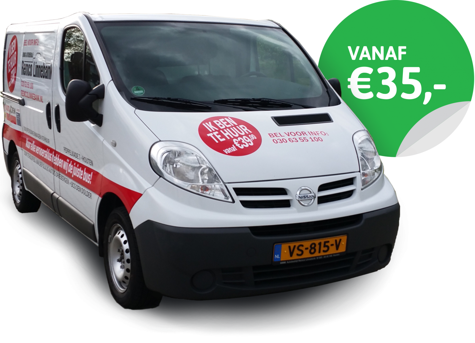 Nissan Primastar huren in de buurt van Utrecht